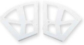 NoName Strong výklopný botník, 2 řadý, plast, bílá (11485)