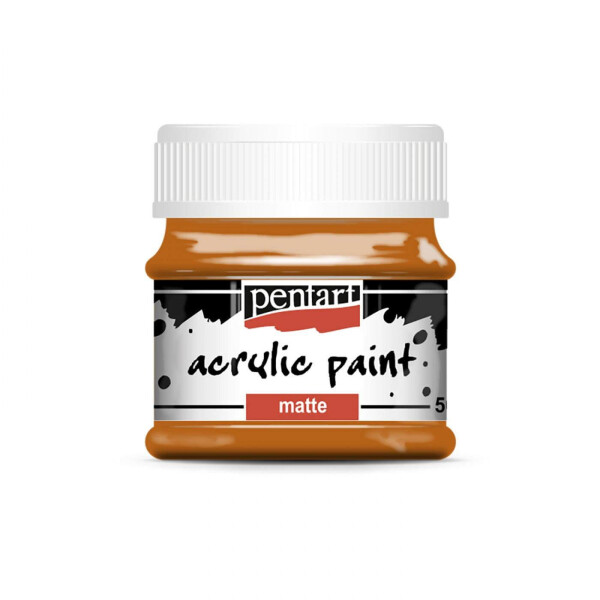 Hobby akrylová barva Pentart MATTE 50 ml, červená terrakotta
