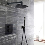 PAFFONI - Level Hlavová sprcha Syncro King, 30x30 cm, matná černá ZSOF078NO