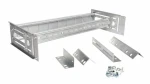 Equip DIN lišta pro 19" rack RAL7035 šedá / Modul DIN lišty / 3U / 485 mm (EZR-DIN-3)