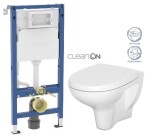 GEBERIT DuofixBasic bez tlačítka + WC CERSANIT ARTECO CLEANON + SEDÁTKO 458.103.00.2 X AT1