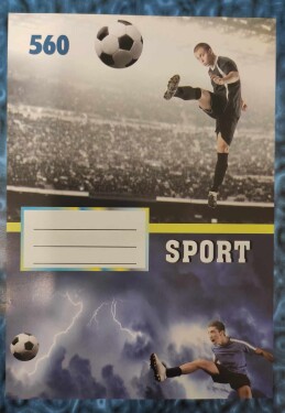 Corwell Corwell, 10540, školní sešit 560, nelinkovaný, 60 listů, A5, 1 ks Motiv: Číslo 2