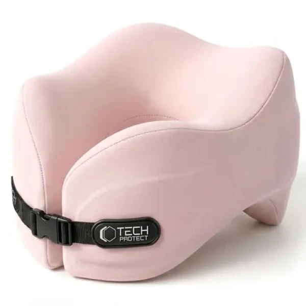Tech-Protect ComfortRest růžová / Cestovní polštář / Na krk
