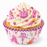 Cake star papírové košíčky na muffiny a cupcakes barevné 50x30 mm 100ks-vzor 18