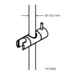 KLUDI - Náhradní držák ruční sprchy, chrom 7317605-00