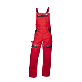 Ardon H8131 Cool Trend Pracovní kalhoty s laclem zkrácené červené