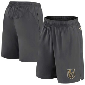 Fanatics Pánské kraťasy Vegas Golden Knights NHL Authentic Rinkside Performance šedá s vnitřními kraťasy Velikost: M
