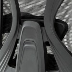 Kancelářská židle, potah černá látka a černá síťovina MESH, houpací mech. s aretací