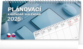 Kalendář 2025 stolní: Plánovací CZ/SK, 25 12,5 cm