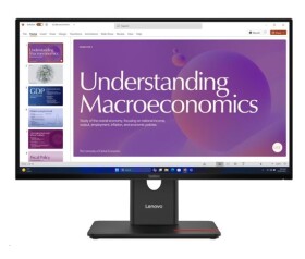 LENOVO LCD T24D-40 - 23.8",IPS,16:9,1920x1080,120Hz,250cd/m2,1500:1,4ms,USB-C(96W PD),HDMI,DP,DPout,DC,USBHub,RJ45,Pivot EDF_1784402