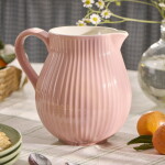 Ib Laursen Keramický džbán Mynte Coral Almond 2 l, růžová barva, keramika