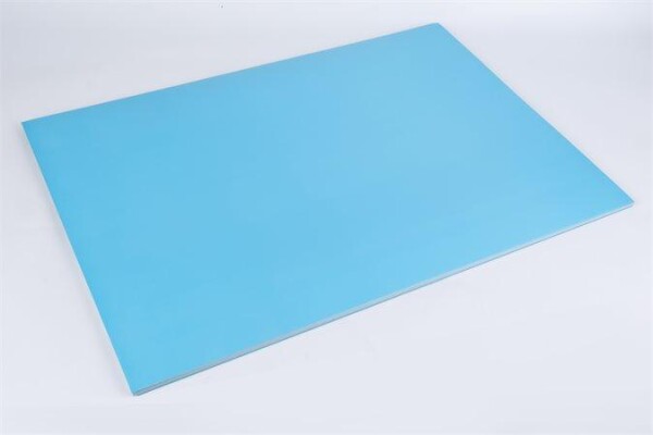 Dekorační karton oboustranný 300g/m2, 48 x 68 cm - světle modrý / 25 ks