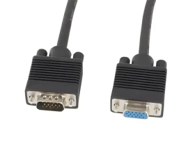 Lanberg VGA M-F černá / Prodlužovací kabel / 1,8 m / stíněný / feritové jádro (CA-VGAC-10CC-0018-B+)