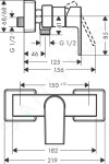 HANSGROHE - Vernis Shape Sprchová baterie, matná černá 71650670