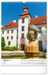 Nástěnný kalendář 2026 NOTIQUE - Hrady a zámky, 33 x 46 cm
