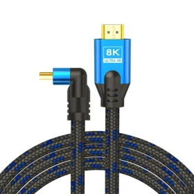CL-147 HDMI 2.1 lomený modro-černá / Kabel / 8K / Ethernet + 3D / Zlacené konektory / 1,8 m (SAVIO CL-147)