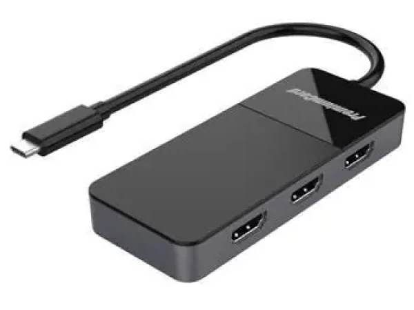 PremiumCord adaptér USB-C (DP1.4) na 3x HDMI 2.0 / Adaptér / MST / 3x 4K (8592220019570)