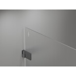 MEXEN/S - Lunar-B sprchový kout dveře křídlové levá 100 x 80, transparent, grafit metal 832-100-080-95-00-L
