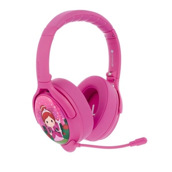 BuddyPhones Cosmos+ - růžová / Dětská bezdrátová sluchátka s odnímatelným mikrofonem / Bluetooth (BT-BP-COSMOSP-PINK)