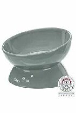 Miska ERGONOMICKÁ vyvýšená XXL šedá 1ks