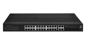 LevelOne IGS-2128 / Průmyslový switch / 24x GbE / 4x SFP/RJ45 Combo / L2 Managed (IGS-2128)