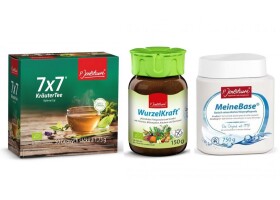 Jentschura Trojskok odkyselení "STARTER" - MeineBase, WurzelKraft, 7x7 KräuterTee porcovaný