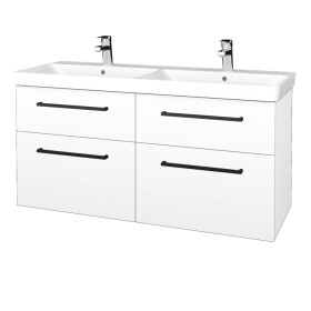Dřevojas - Umyvadlová skříňka Q MAX SZZ4 120 - M01 Bílá mat / Úchytka T06 / M01 Bílá mat 332266H