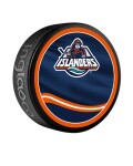 Inglasco / Sherwood Puk New York Islanders NHL Reverse Retro Jersey Souvenir Collector Hockey Puck
