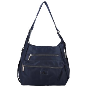 Trendy dámský textilní kabelko-batoh Coveri Venesta, modrý