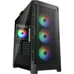 Cougar Duoface PRO RGB černá / PC skříň / ATX / micro-ATX / mini-ITX / RGB / průhledná bočnice / bez zdroje (CGR-DUOFACE PRO RGB)