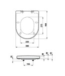 Laufen - Pro WC sedátko, SoftClose, bílá H8919513370031