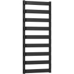 CERANO Koupelnový radiátor Adriano - boční připojení - 520 W - černá matná - 1200x500 mm