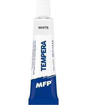 Temperové barvy 12ml bílá