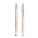 Ferm Living Svíčky Dryp set 2ks, Warm Grey