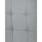 Židle jídelní, stříbrná látka, černý kov