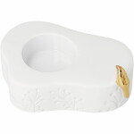 Räder Porcelánový svícen Gold Bird, bílá barva, porcelán