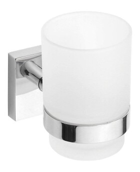 SAPHO - X-SQUARE sklenka, mléčné sklo, chrom XQ903