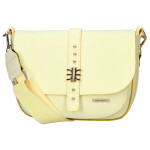 Moderní dámská koženková crossbody kabelka LB Lussia, žlutá