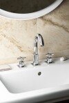 SAPHO - TRAX tříprvková stojánková umyvadlová baterie, chrom 602/S