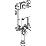 GEBERIT KOMBIFIXBasic vč. chromového tlačítka DELTA 51 + WC bez oplachového kruhu Edge + SEDÁTKO 110.100.00.1 51CR EG1