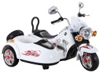 Mamido Dětská elektrická motorka Chopper s postranním vozíkem černá