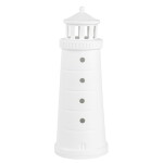 Räder Porcelánová lucerna Lighthouse 40 cm, bílá barva, porcelán