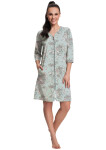 Dámský župan Luna 390 4XL W25 modrý losos 4XL