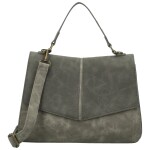 Módní dámská koženková kabelka do ruky Sira, šedá