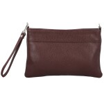Módní dámská kožená mini crossbody kabelka Kaliopi, tmavě vínová
