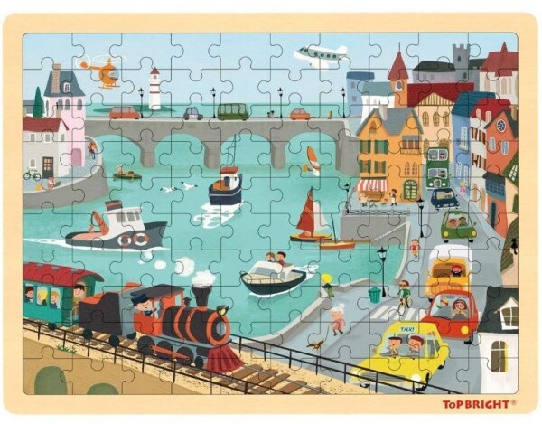 Puzzle Doprava, dřevěné