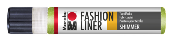 Kontura na textil Marabu Fashion Liner 25ml - 560 třpytivá zelená reseda