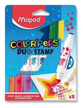 Maped - Fixy Color´Peps Duo Stamp oboustranné 8 ks
