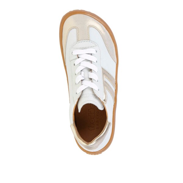 Barefoot tenisky F-MOTION LACES WHITE/GOLD Froddo G3130287-2 - 41