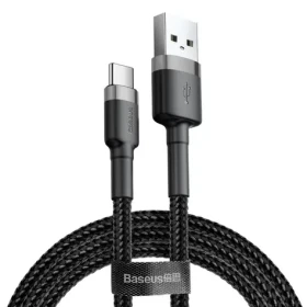 Baseus CATKLF-UG1 kabel USB-A na USB-C 3m černo-šedá / 2A (CATKLF-UG1)